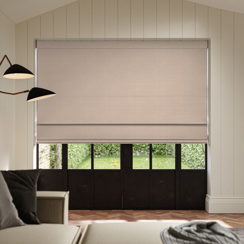 Gardner Beige Blackout Roman Blind