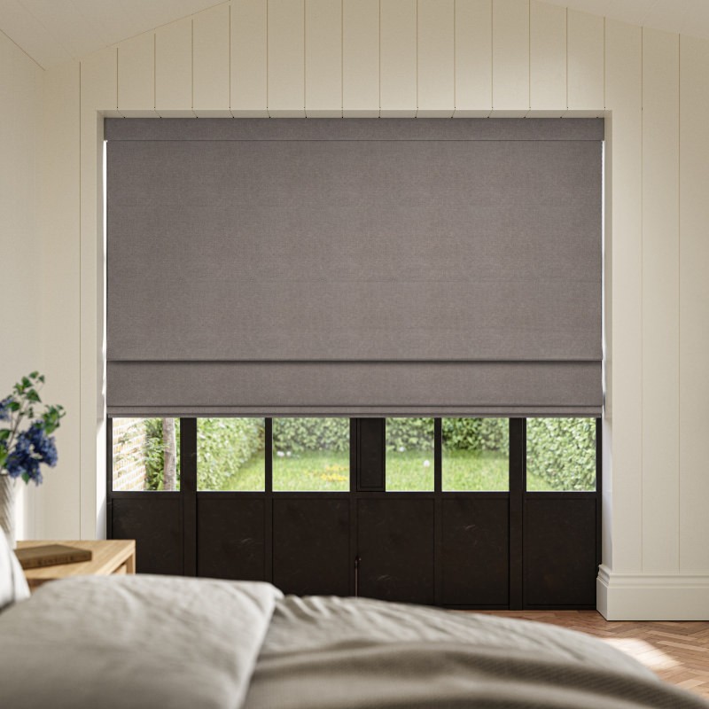 Gardner Charcoal Blackout Roman Blind