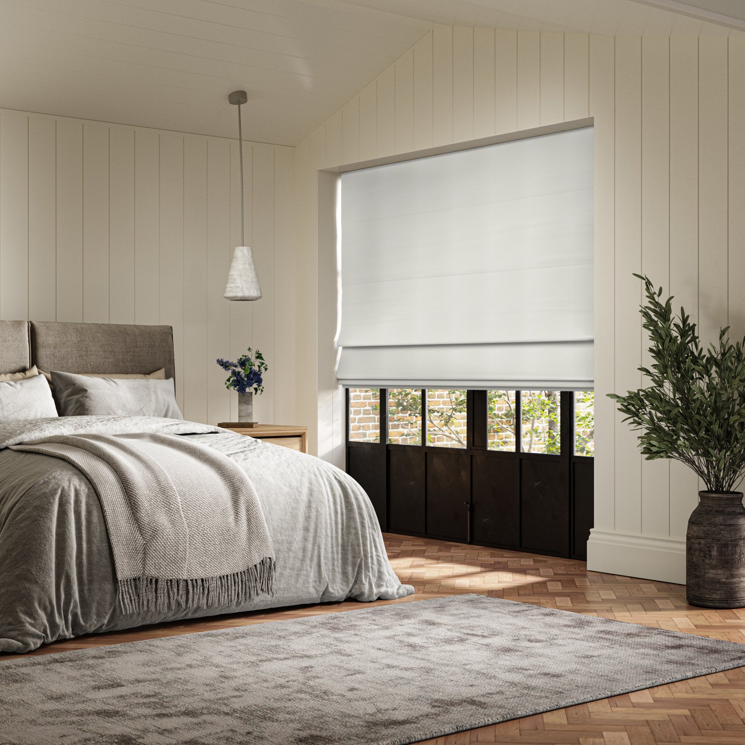 gardner lace blackout roman blind