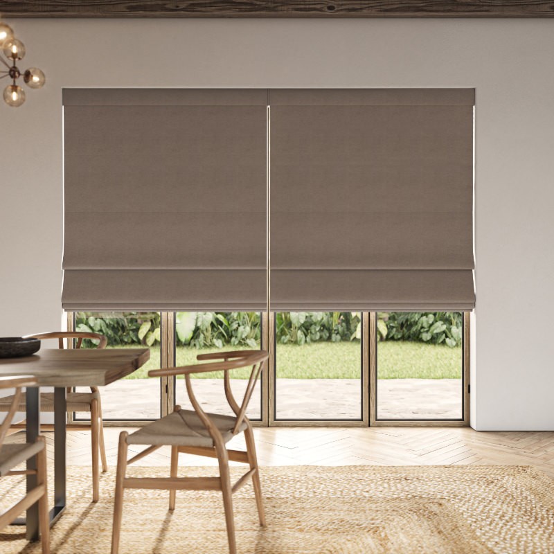 Gardner Parchment Blackout Roman Blind