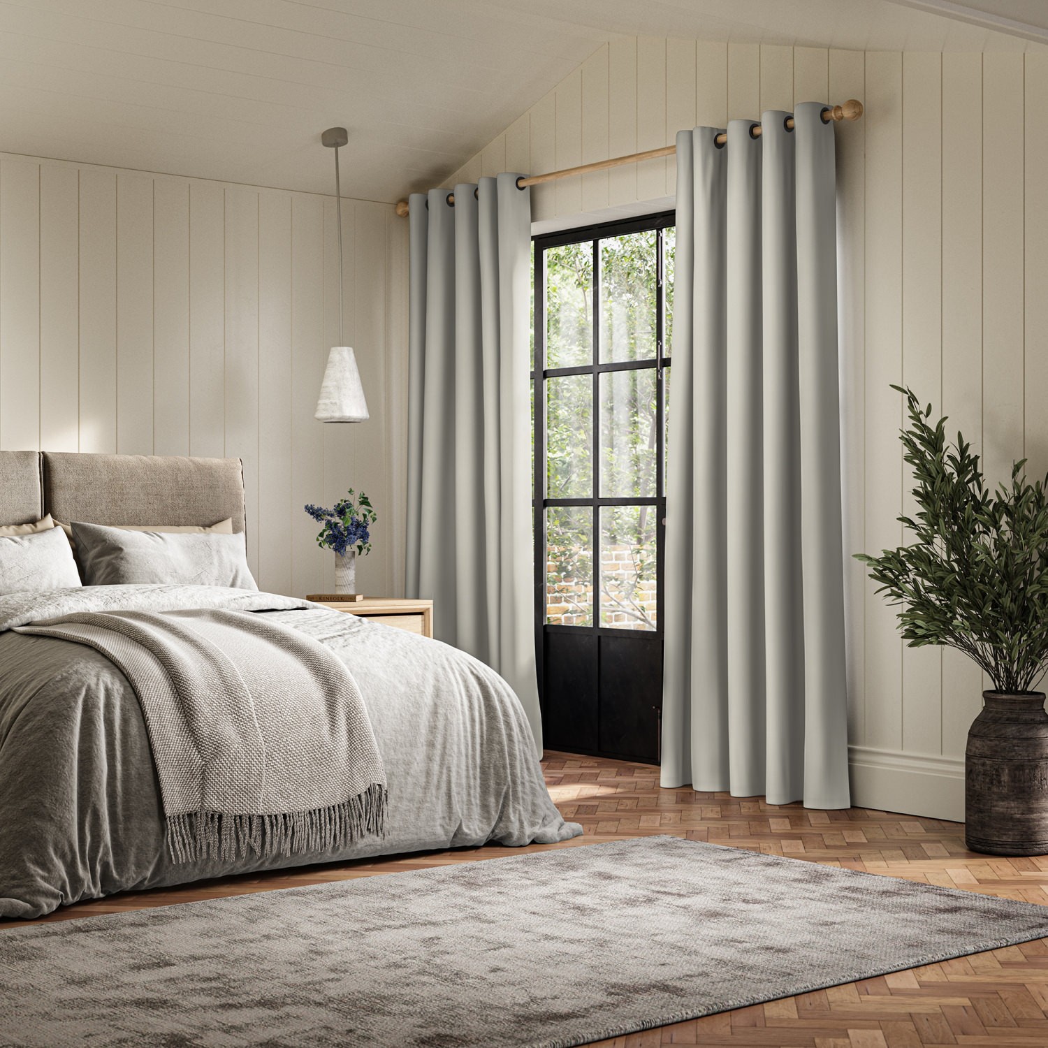 harari ecru blackout curtain