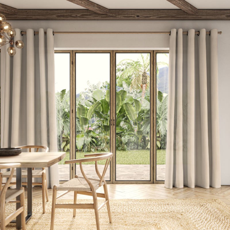 Mulligan Cream Light Filtering Curtain