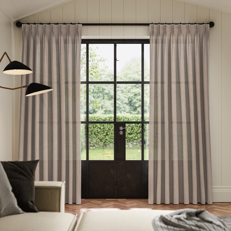 Mulligan Taupe Light Filtering Curtain