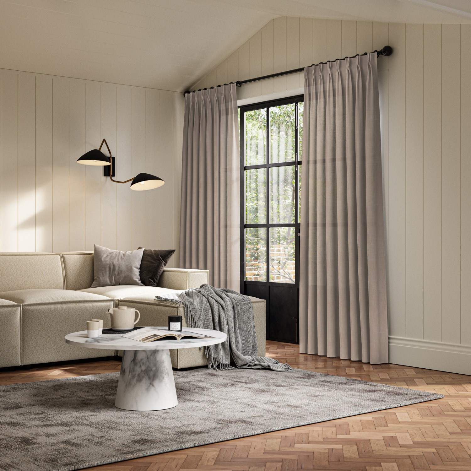 mulligan taupe light filtering curtain
