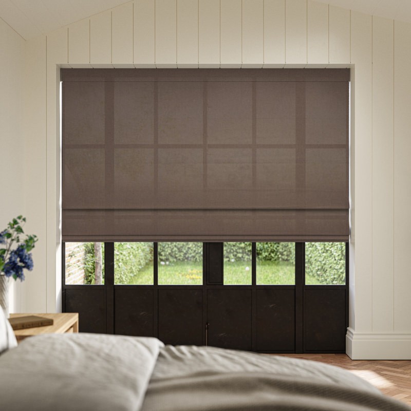 Mulligan Toffee Light Filtering Roman Blind