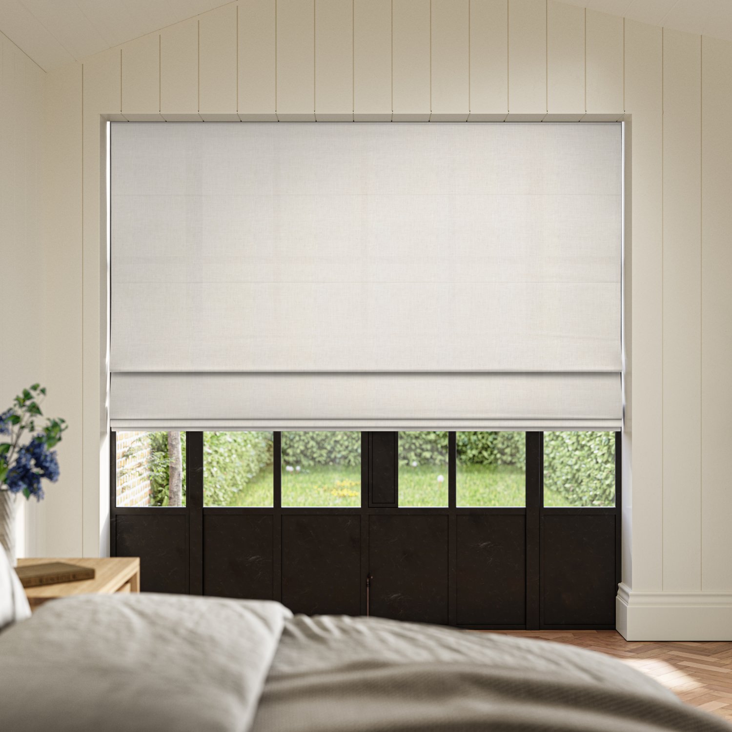 mulligan white lf roman blind