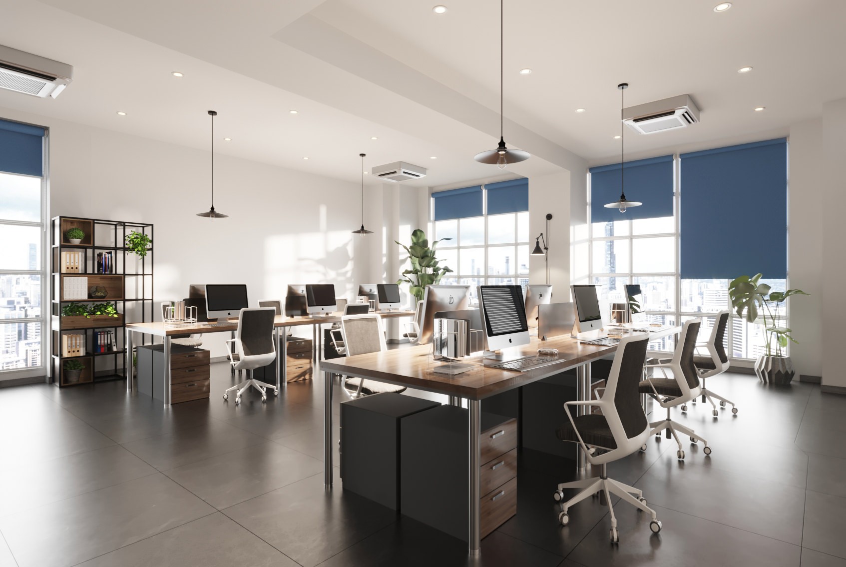 Commercial FR Dimout Marine Cordless Roller Blind