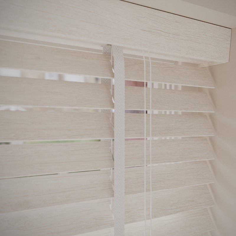 White Oak Faux Wood with Ivory Tapes