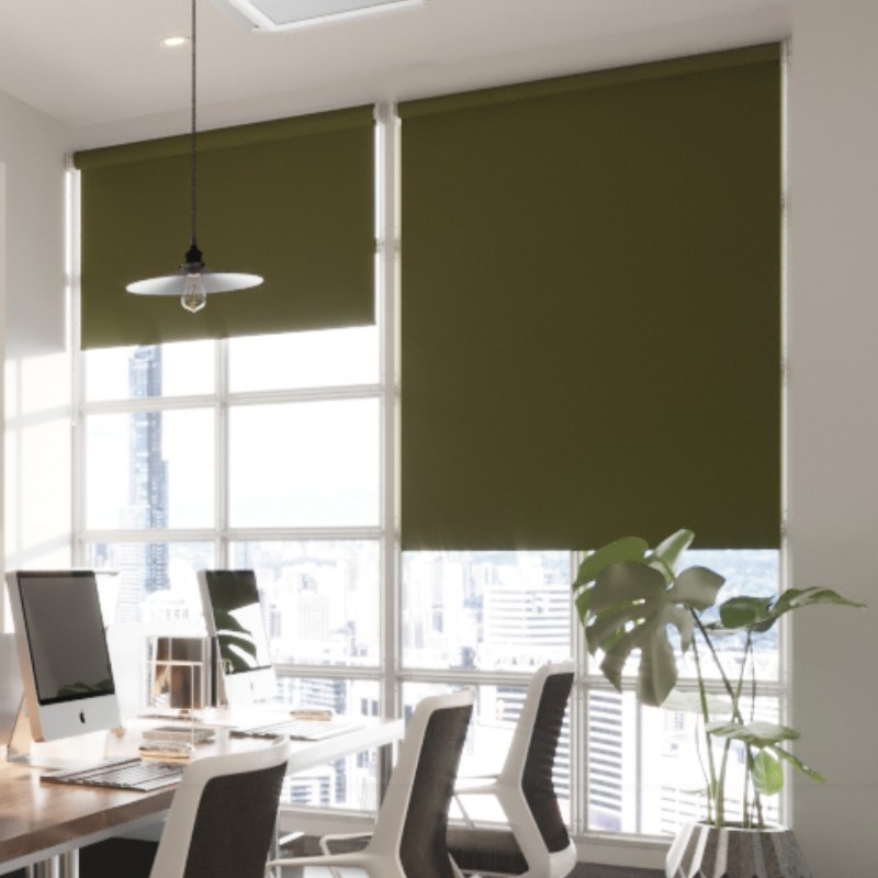 Commercial FR Marsh Cordless Roller Blind