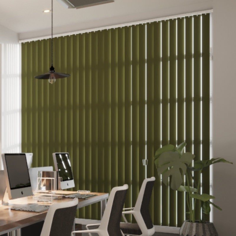 Commercial FR Marsh Blackout Vertical Blind