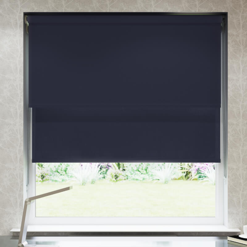 Oxford Blue Double Roller Blind