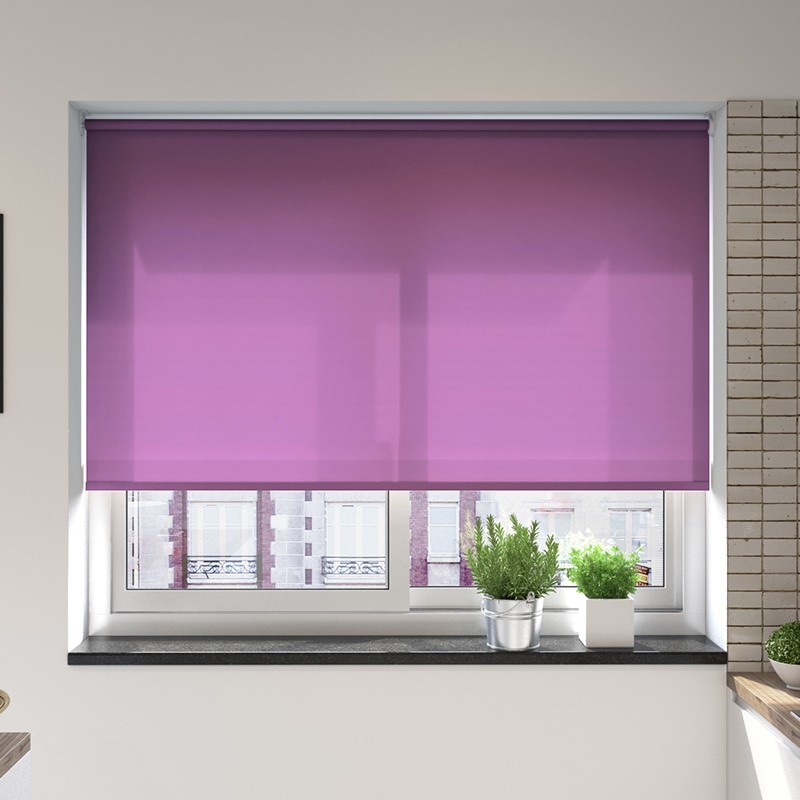 Catania Plum Motion Smart Roller Blind