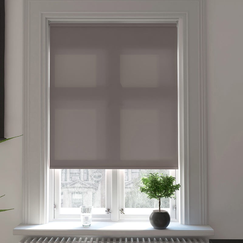 Catania Fossil Grey Motion Smart Roller Blind