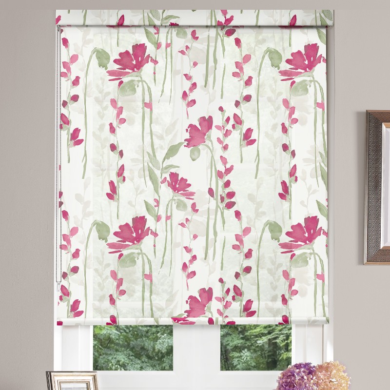 Patos Raspberry Dimout Roller Blind