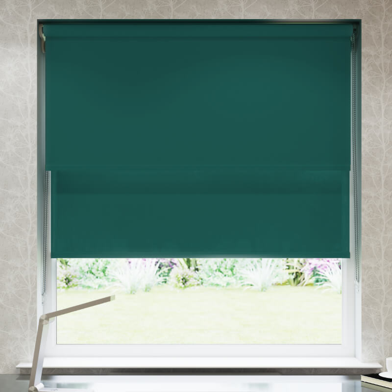Pine Green Double Roller Blind