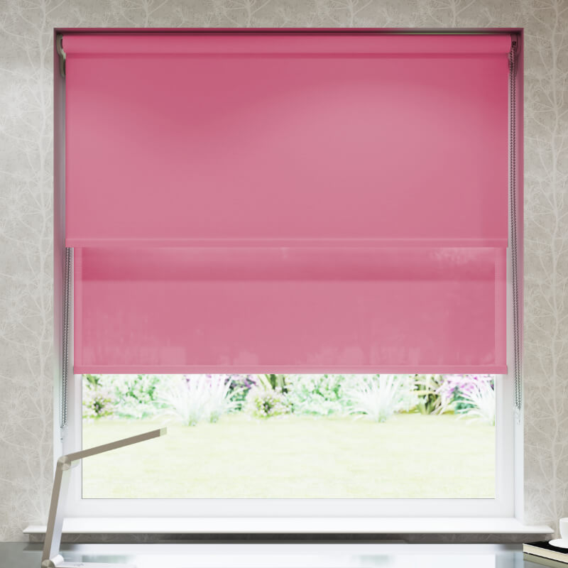 Pink Double Roller Blind
