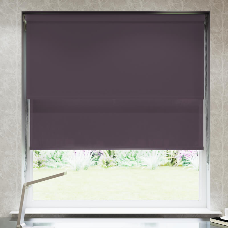 Plum Double Roller Blind