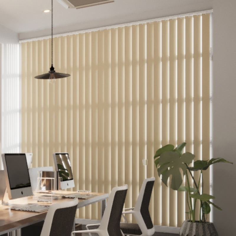 Commercial FR Primrose Blackout Cordless Vertical Blind