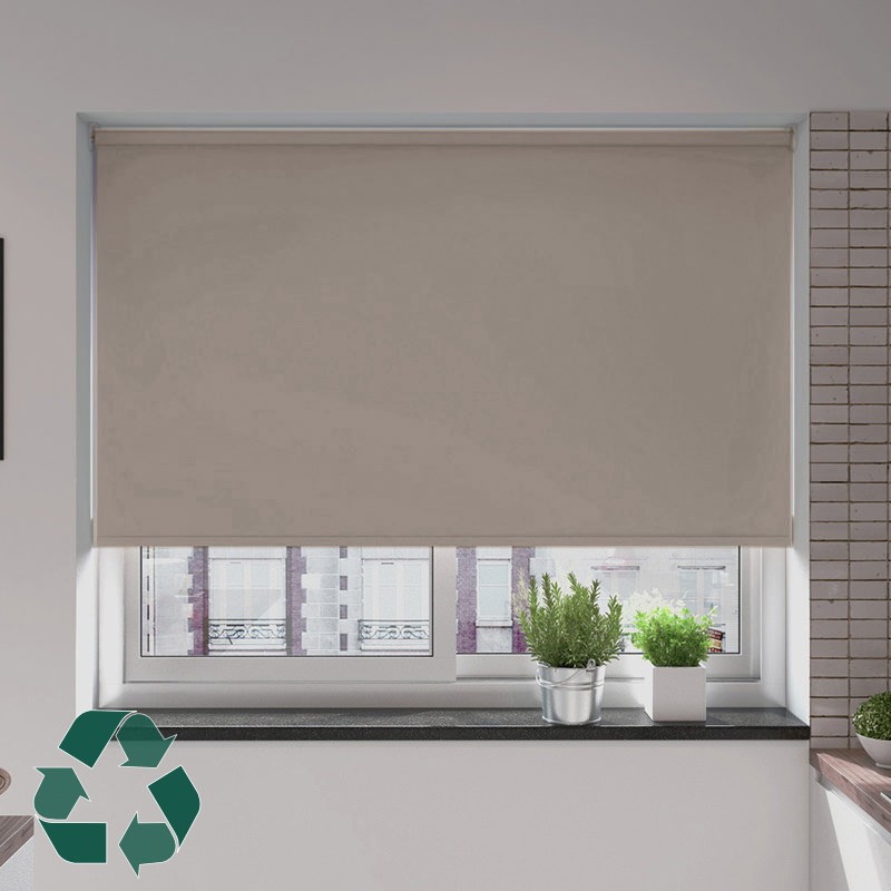 ReClaim Driftwood Blackout Smart Roller Blind