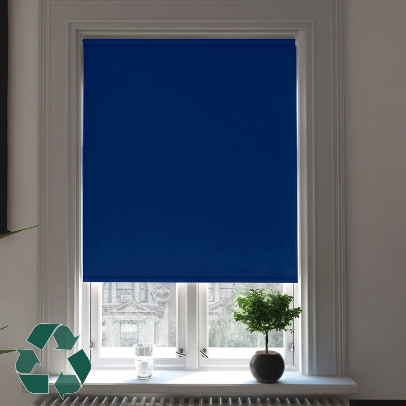 ReClaim Regal Blue Dimout Smart Roller Blind