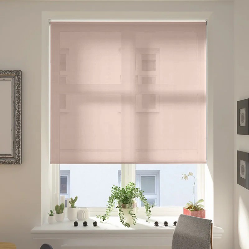 Capri Taupe Voile XL Mains Electric Roller Blind