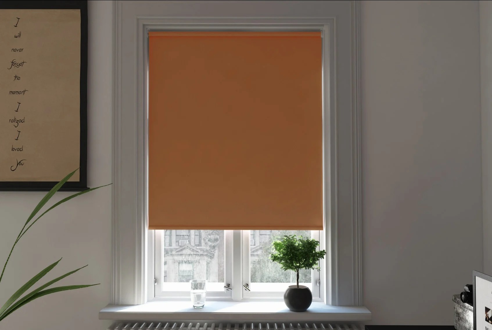milano chocolate blackout smart roller blind