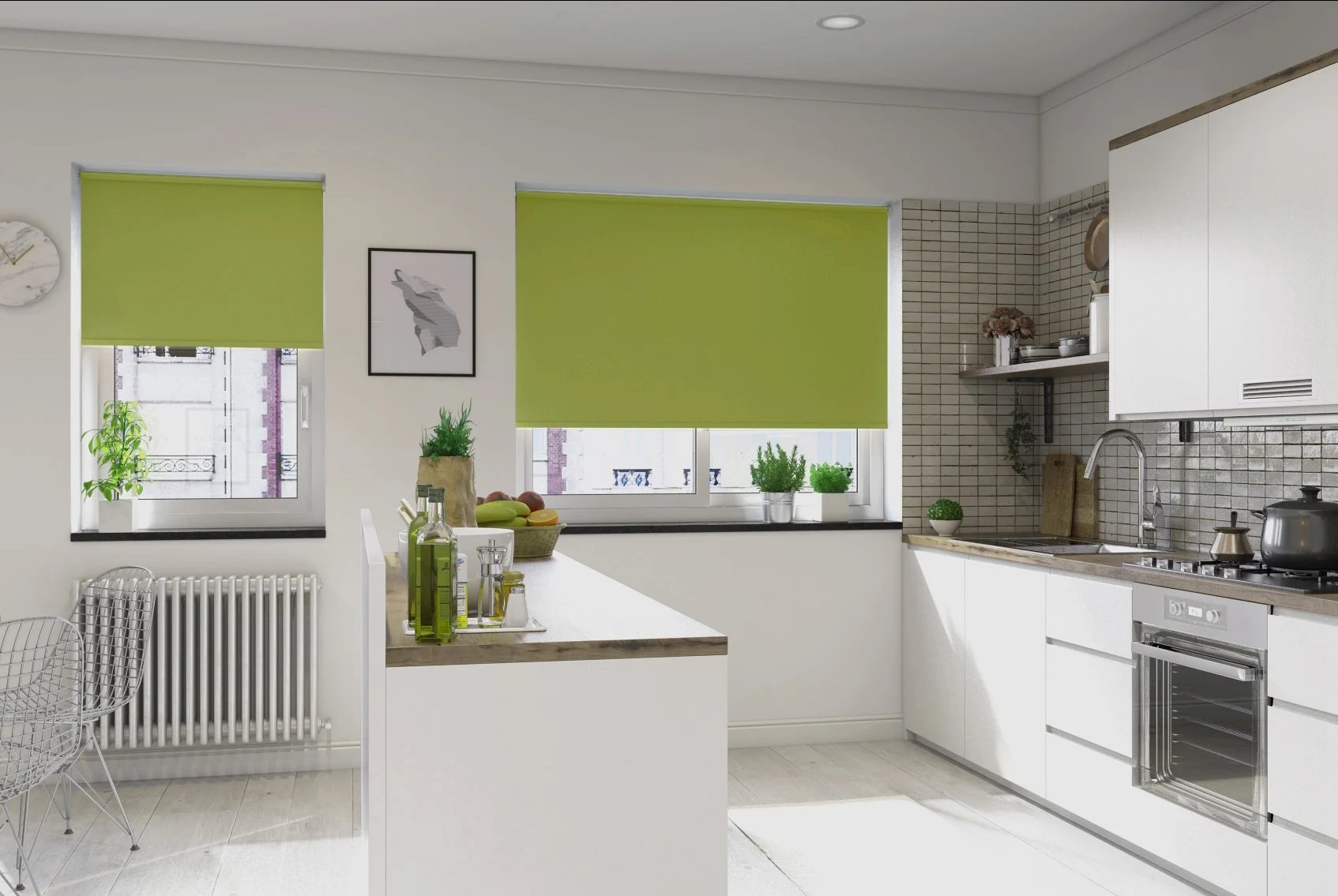 milano moss blackout roller blind
