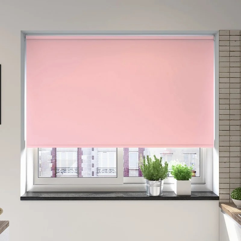 Milano Rose Blackout Battery / Solar Roller Blind