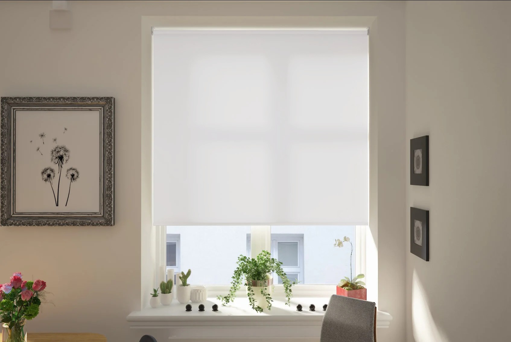 verona ash dimout roller blind