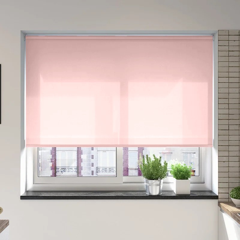 Verona Dusty Pink Dimout Battery / Solar Roller Blind