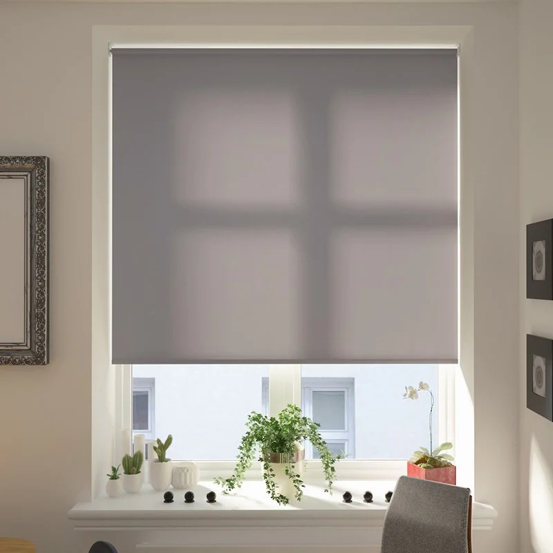 Verona Graphite Dimout Battery / Solar Roller Blind