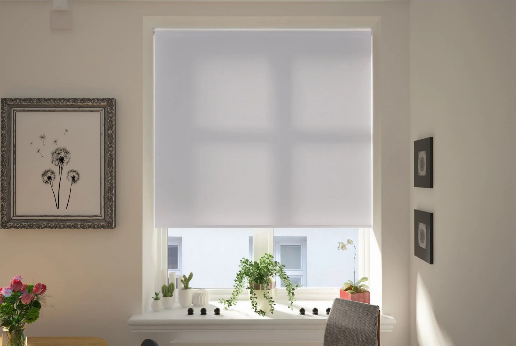 verona mist dimout cordless roller blind