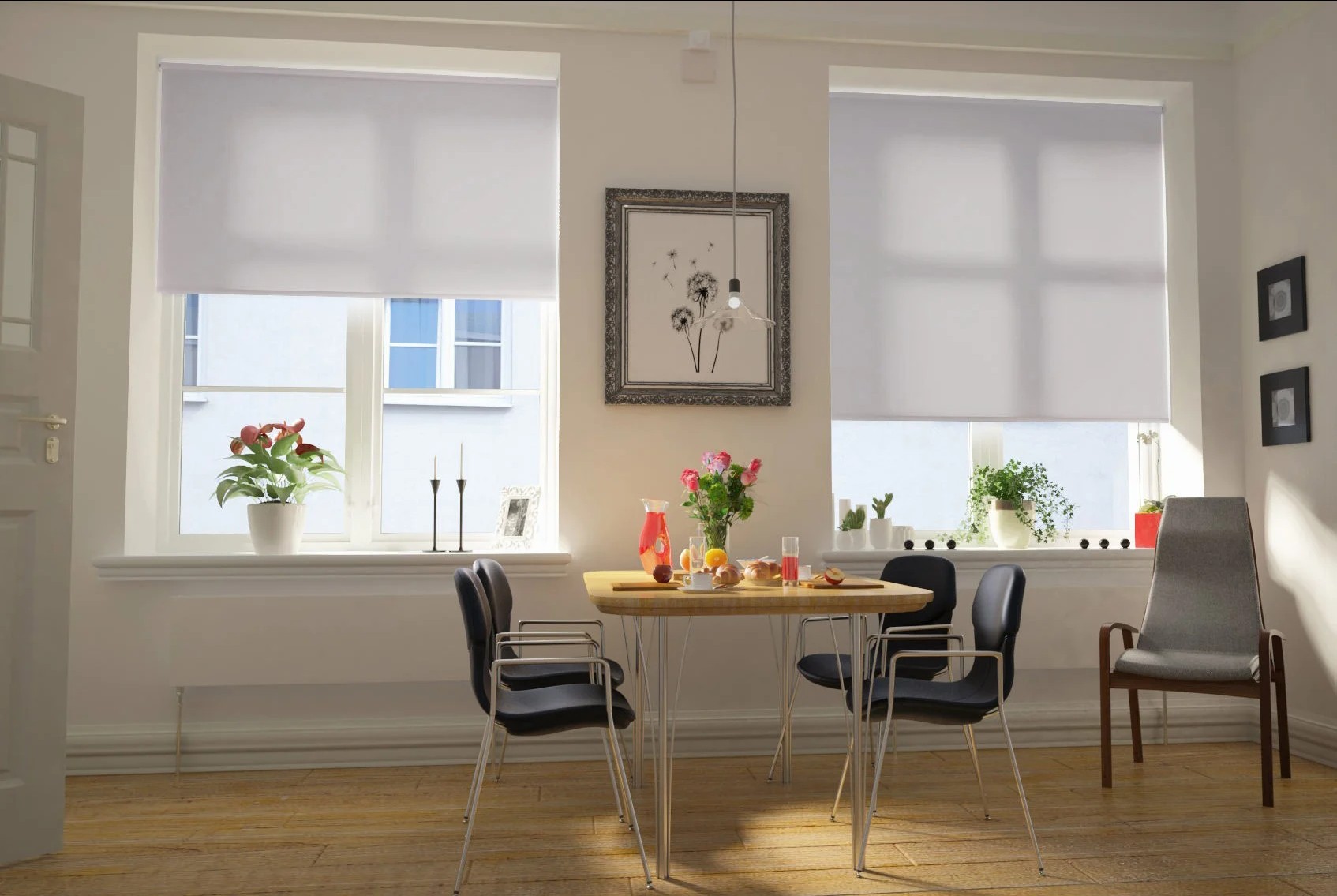 verona mist dimout cordless roller blind