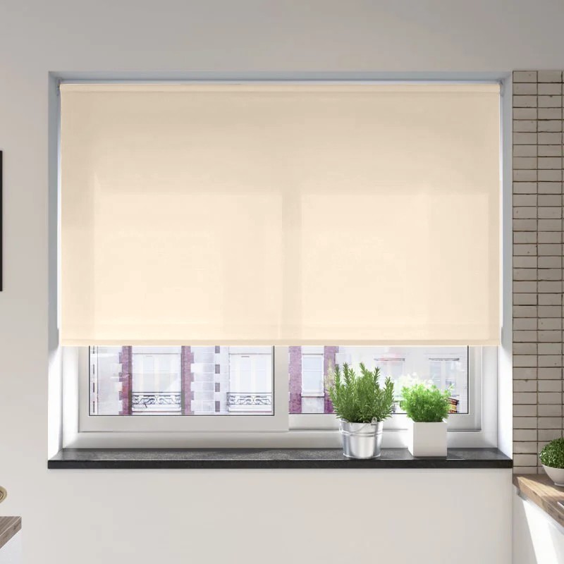 Verona Sandstone Dimout Battery / Solar Roller Blind
