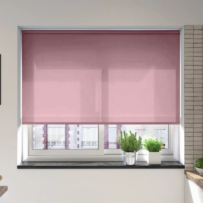 Verona Smokey Mauve Dimout Battery / Solar Roller Blind