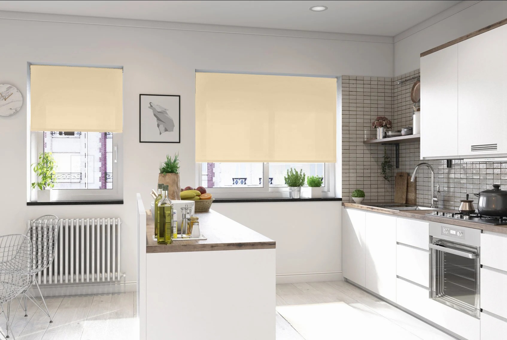 verona warm almond dimout roller blind