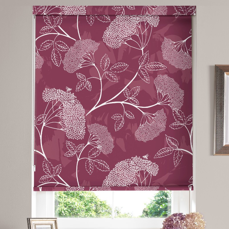 Salvador Raspberry Roller Blind