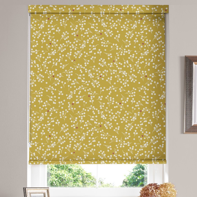 Santiago Ochre Dimout Roller Blind