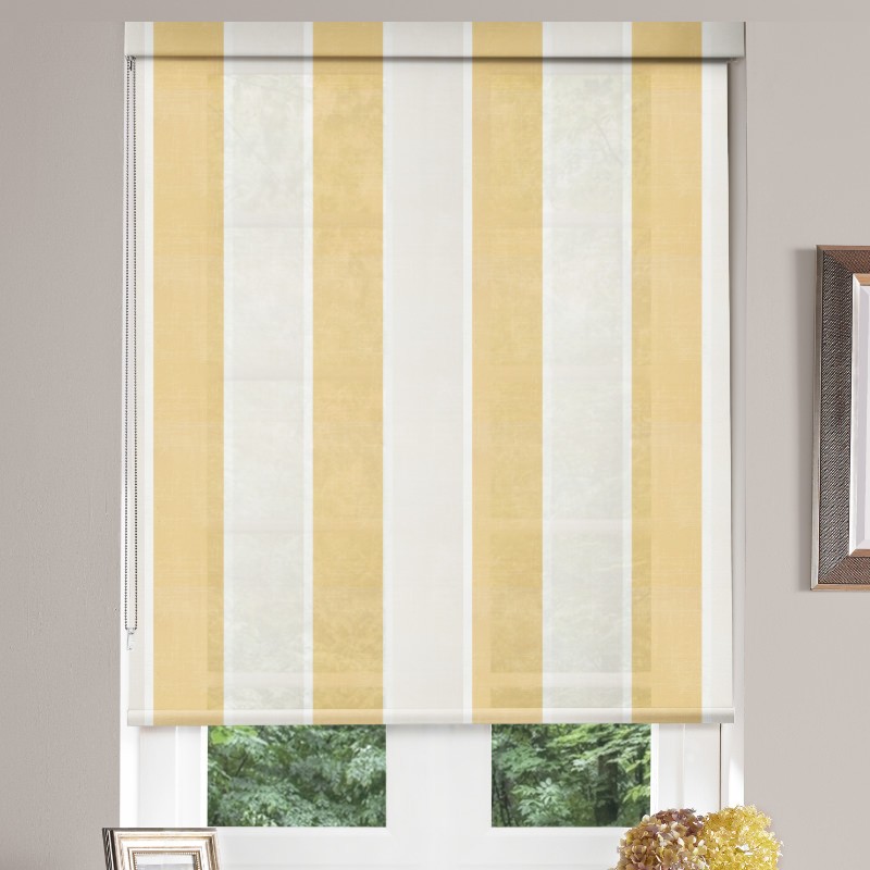 Serra Mustard Dimout Roller Blind