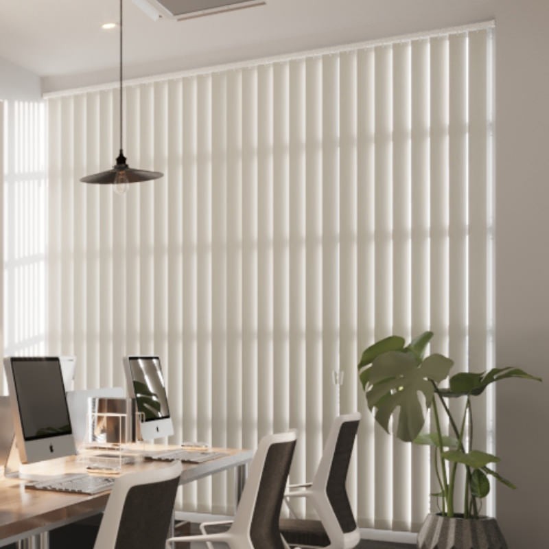 Commercial FR Sesame Dimout Cordless Vertical Blind