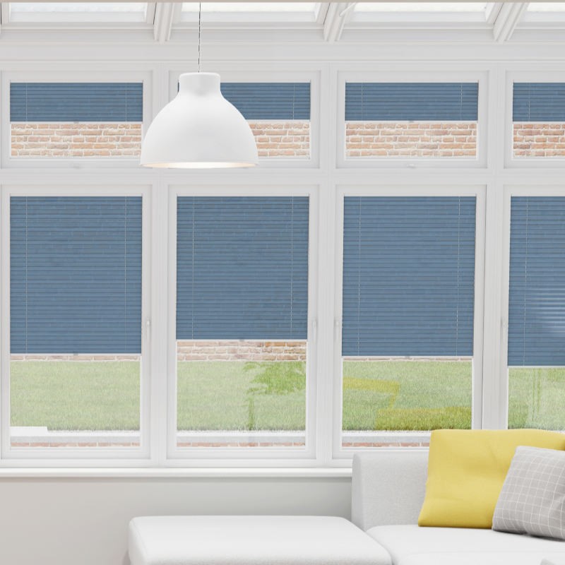 Prestige Sky Blue Pleated Conservatory Blind