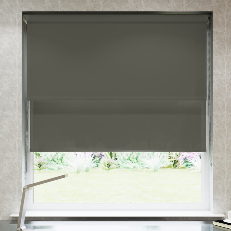 Slate Double Roller Blind