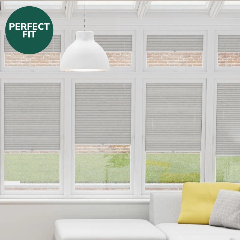 perfect fit snow white dimout honeycomb blind