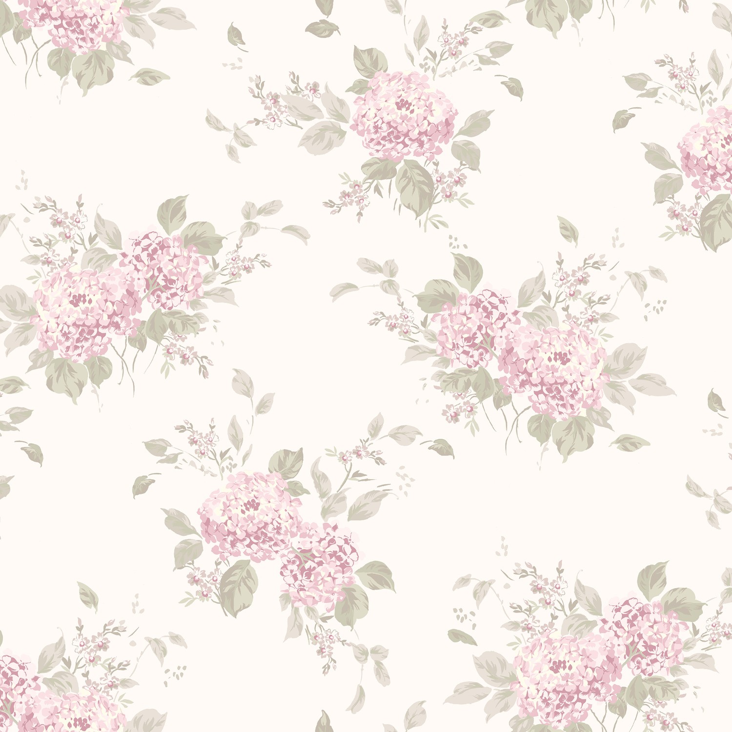 belle hydrangea powder pink floral roman blind