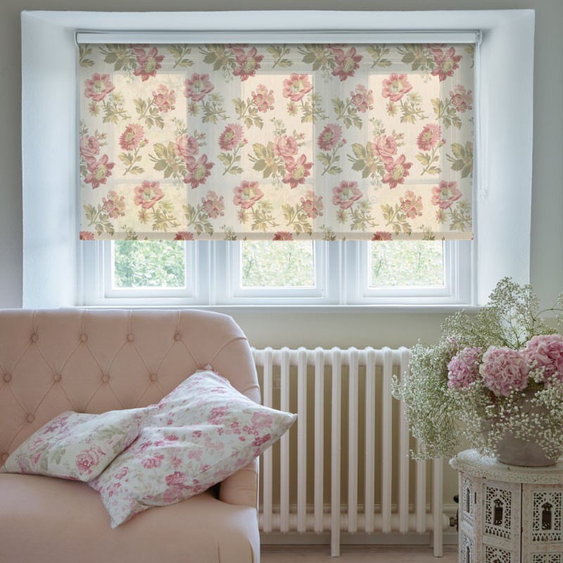 Eloise Sheer Vintage Pink Sheer Roller Blind