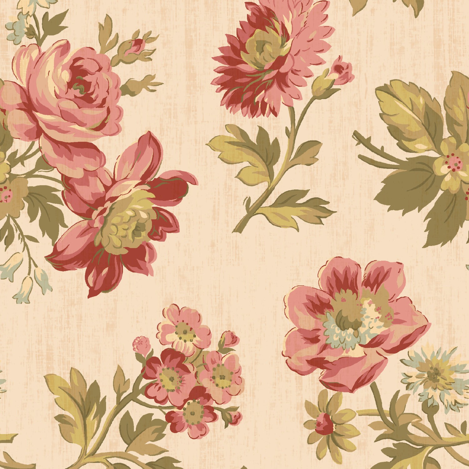 eloise vintage pink floral roman blind