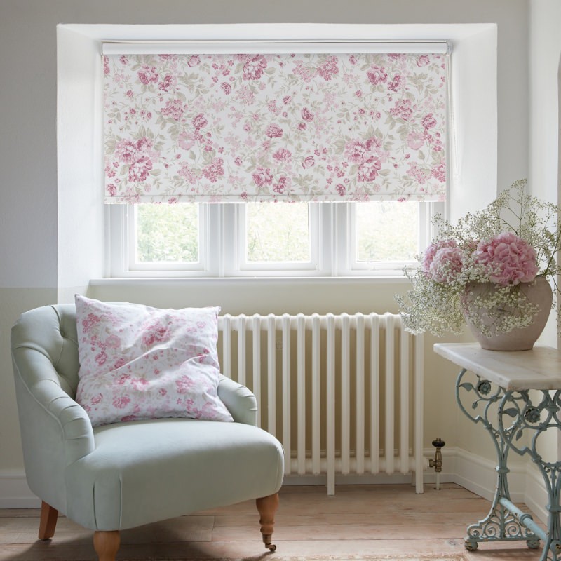 Romantic Rose Pink Soft Touch Blackout Roller Blind
