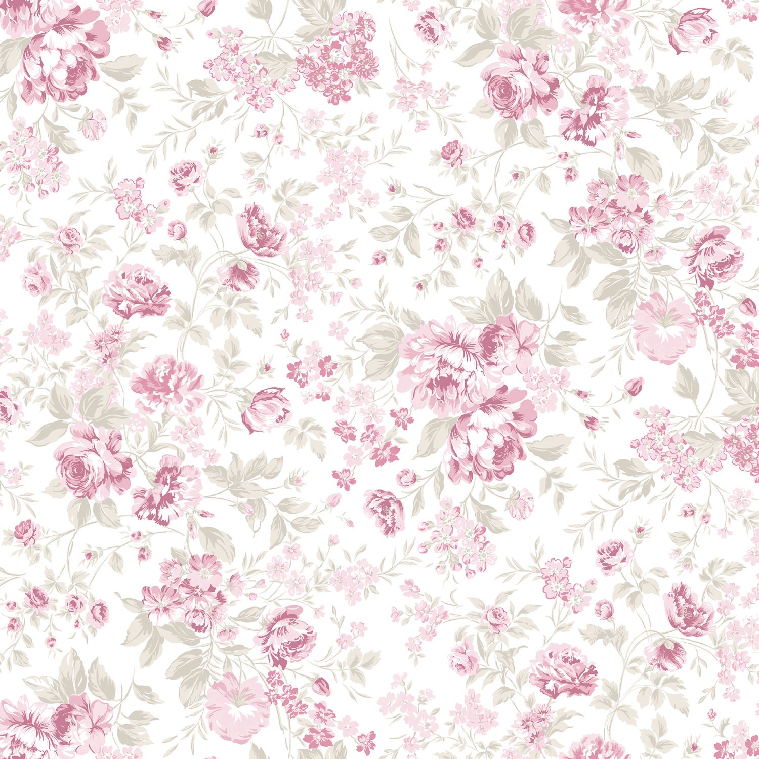 romantic rose pink floral roman blind