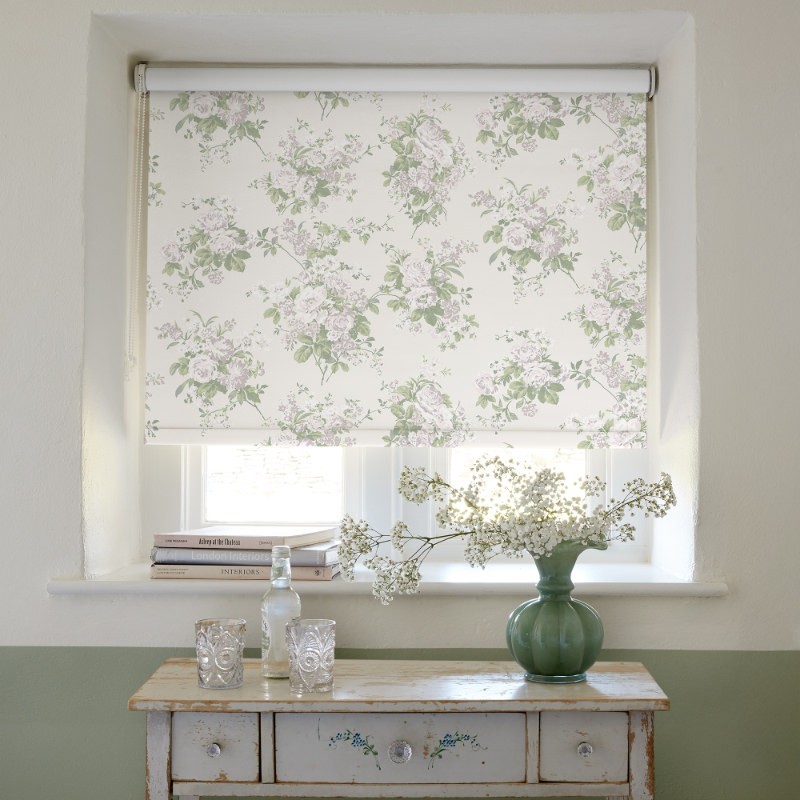 Rose Chintz Natural Soft Touch Blackout Roller Blind