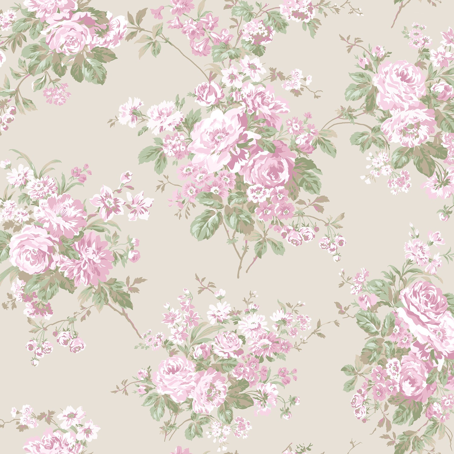 rose chintz pink floral curtains